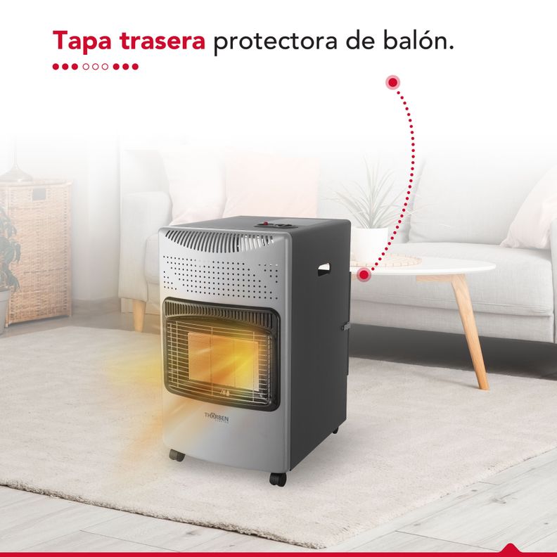 Estufa Gas 15L Thor GL 15K Plateada-2