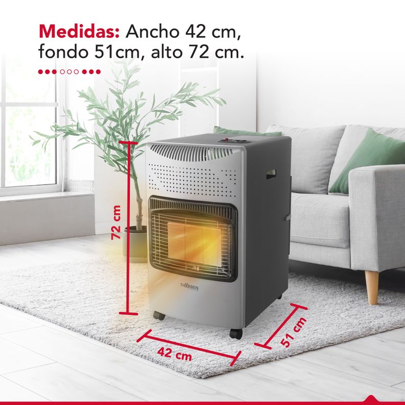 Estufa Gas 15L Thor GL 15K Plateada-4