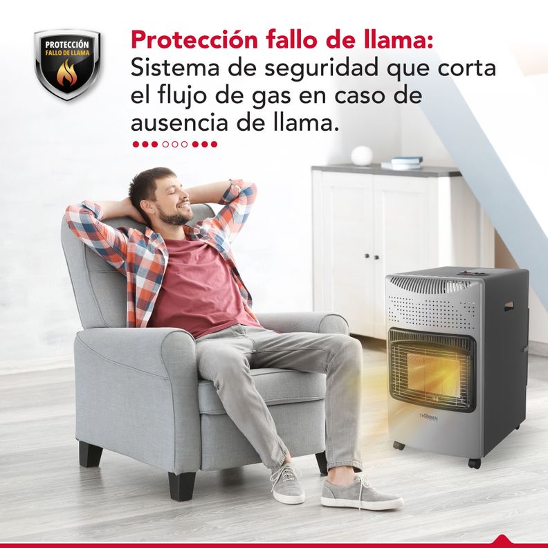 Estufa Gas 15L Thor GL 15K Plateada-5