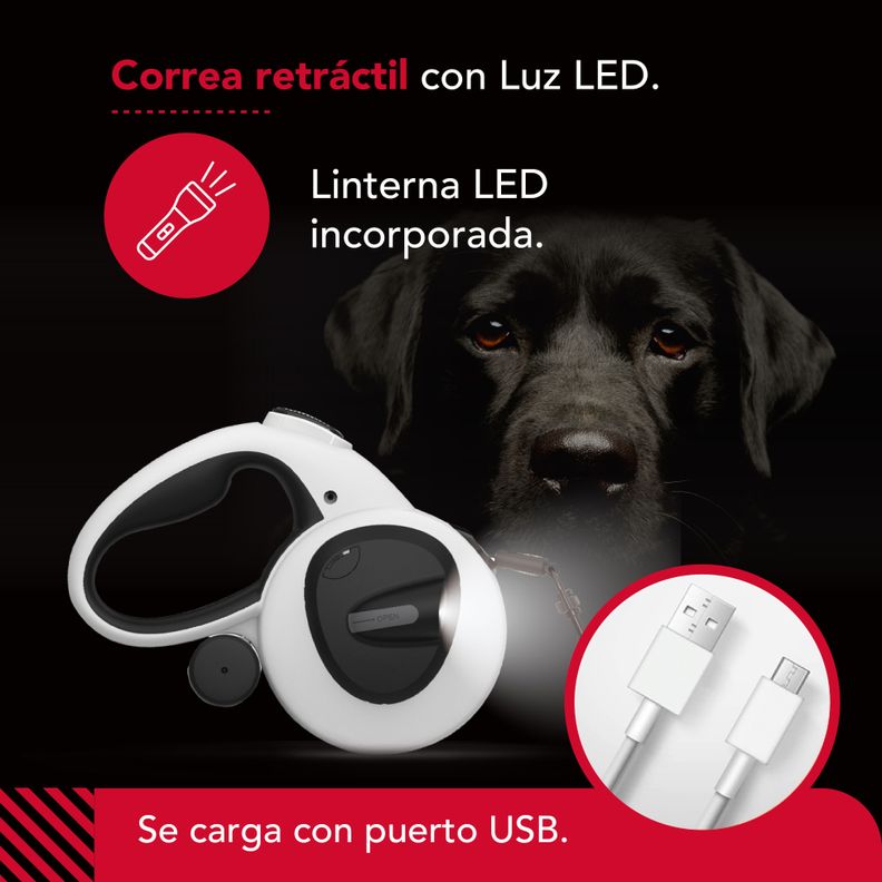 Correa Luminosa Thor Usb Light Leash Plus M-2
