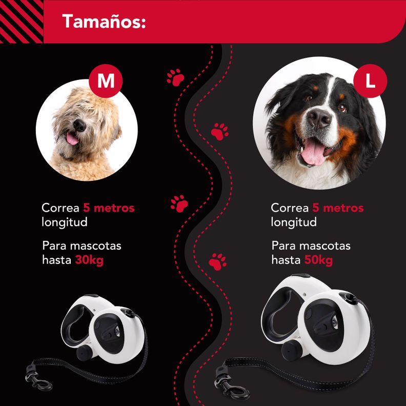 Correa Luminosa Thor Usb Light Leash Plus M-6