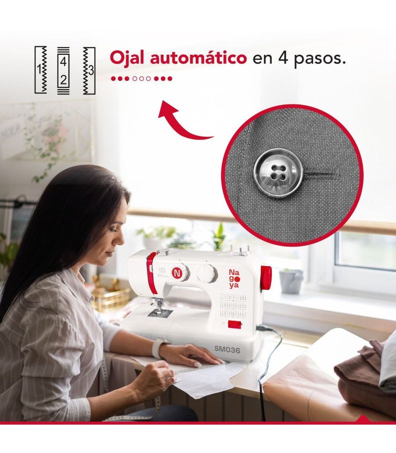 Maquina de Coser 36 Puntadas Nagoya SM 36-3