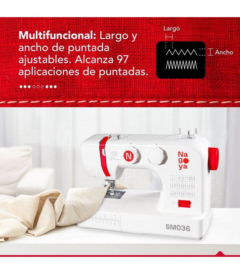 Maquina de Coser 36 Puntadas Nagoya SM 36-5