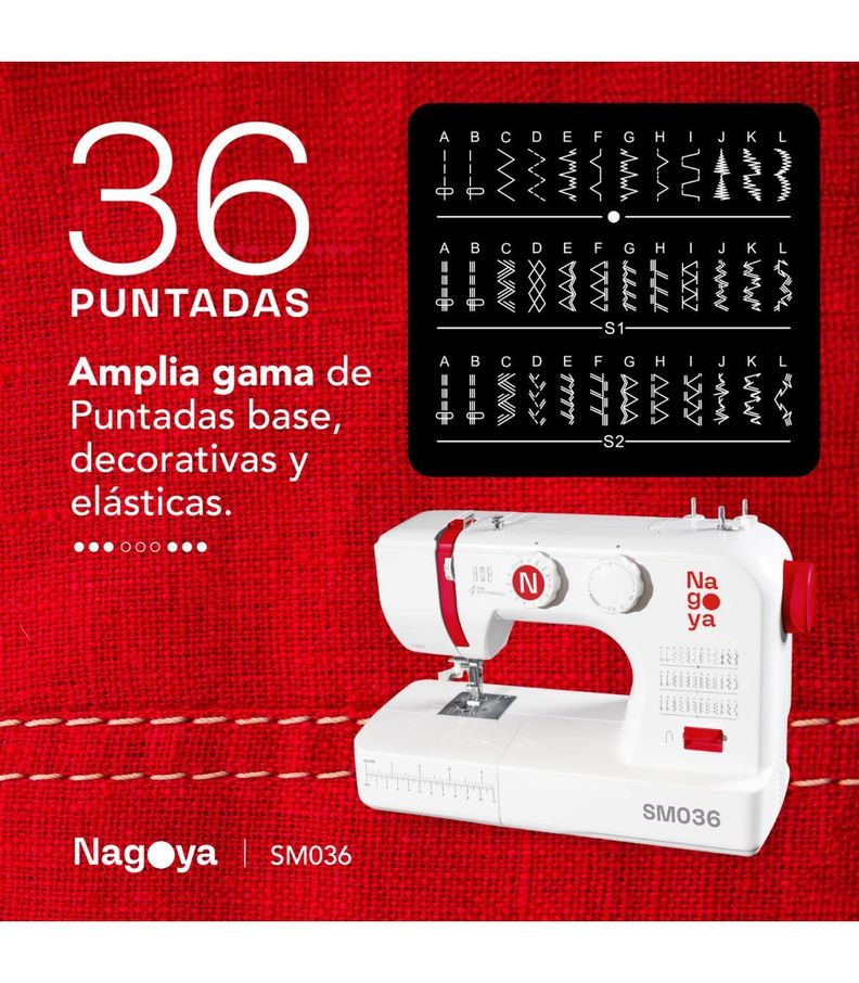 Maquina de Coser 36 Puntadas Nagoya SM 36-7