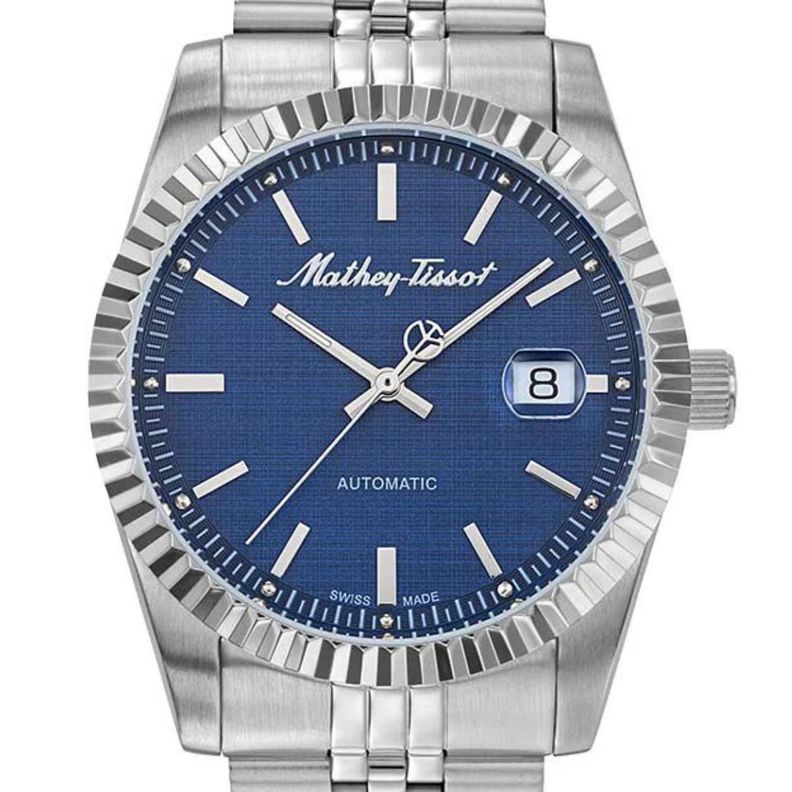 Reloj Mathey-Tissot Hombre Mathy III Azul Automatico H1810ATABU-0