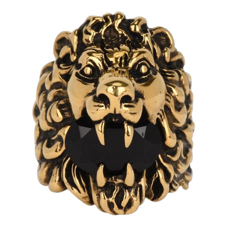 Anillo Gucci Unisex Leon Dorado Talla 23-0