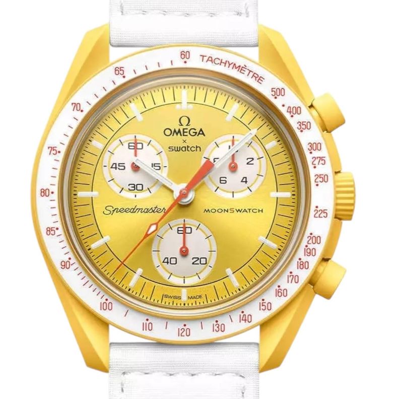 Reloj Swatch Unisex Moonswatch Sun SO33J100 Amarillo