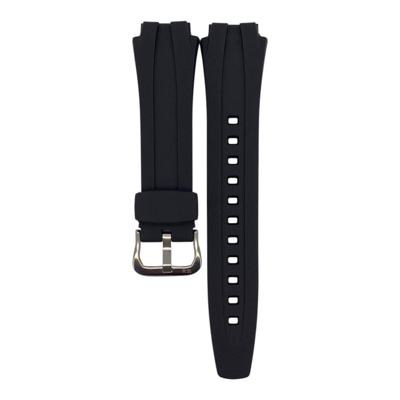 Correa Reloj Resina R24 Prisma Para Casio Negro 16