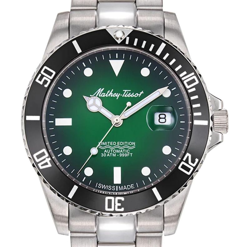 Reloj Mathey-Tissot Hombre Mathy Vintage Jumbo Automatico Verde H907ATNV-0