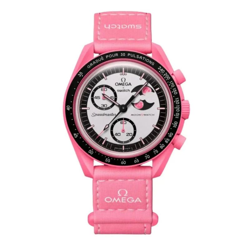 Reloj Swatch Unisex Moonswatch Mission To The Pink Moonphase-1