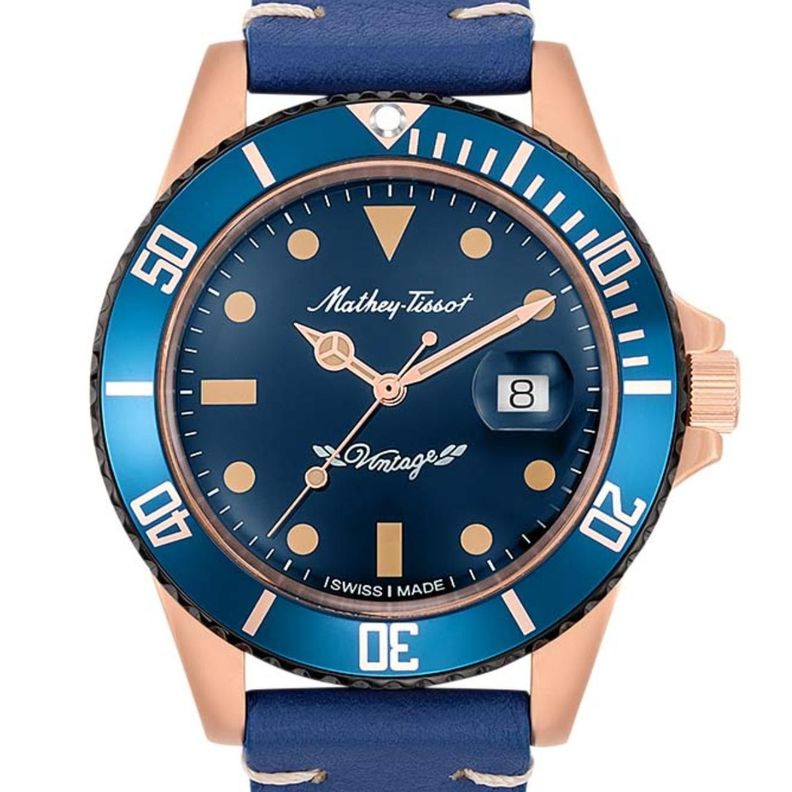 Reloj Mathey-Tissot Hombre Mathy Vintage Automatico H901BZBU-0
