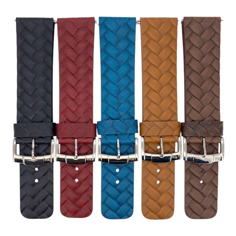 Correa Reloj Cuero Genuino R24 TCZP2 Colores 20mm 22mm-0