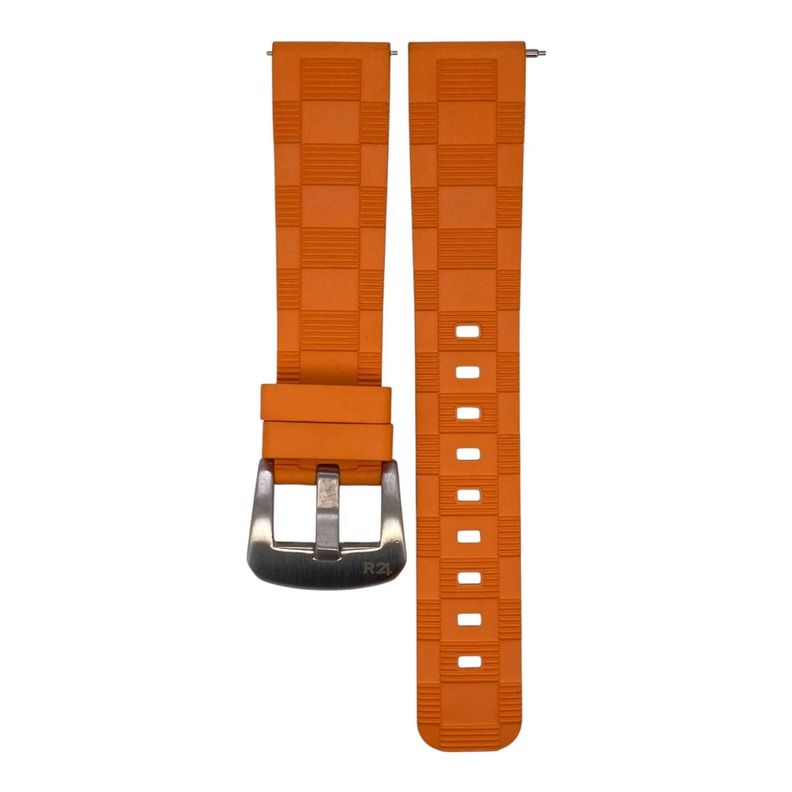 Correa Reloj Caucho FKM R24 Boreal Quick Release Naranjo 22