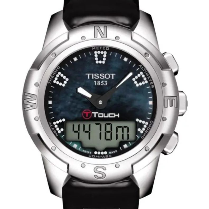 Reloj Tissot Unisex T-touch Ii Titanium T047.220.46.126.00 Plateado