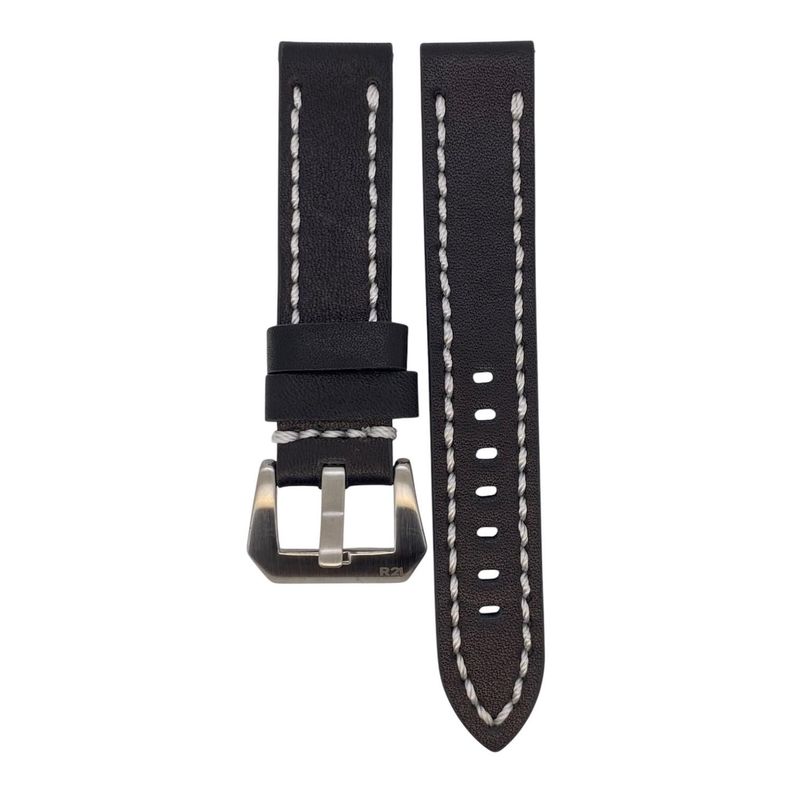 Correa Reloj Cuero R24 Bologna Premium Negro 26