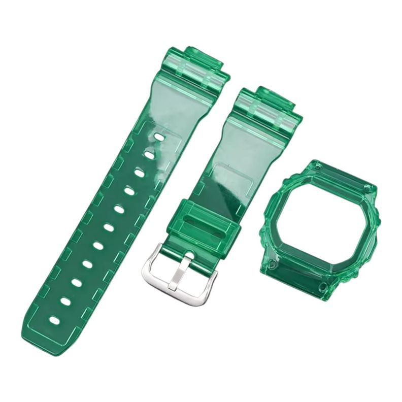 Correa y Funda Resina R24 Eclipse Compatible Con G-Shock Verde 20