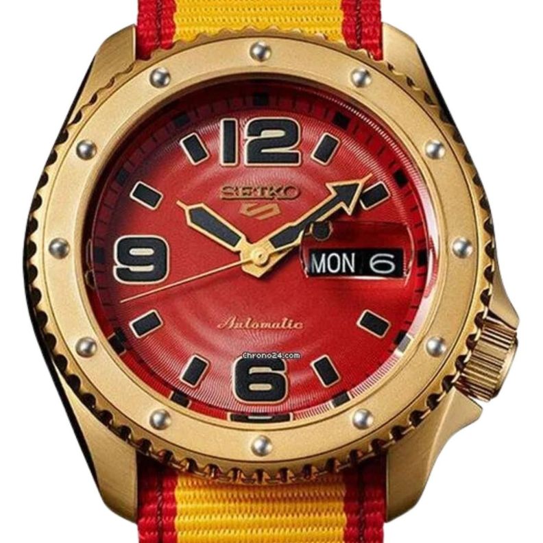 Reloj Seiko 5 Hombre Street Fighter Zangief Automatico SRPF24K1-0