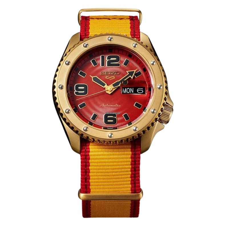 Reloj Seiko 5 Hombre Street Fighter Zangief Automatico SRPF24K1-1