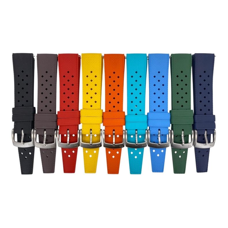Correa Reloj Caucho FKM R24 FJ16 Variedad De Colores 20/22mm-0