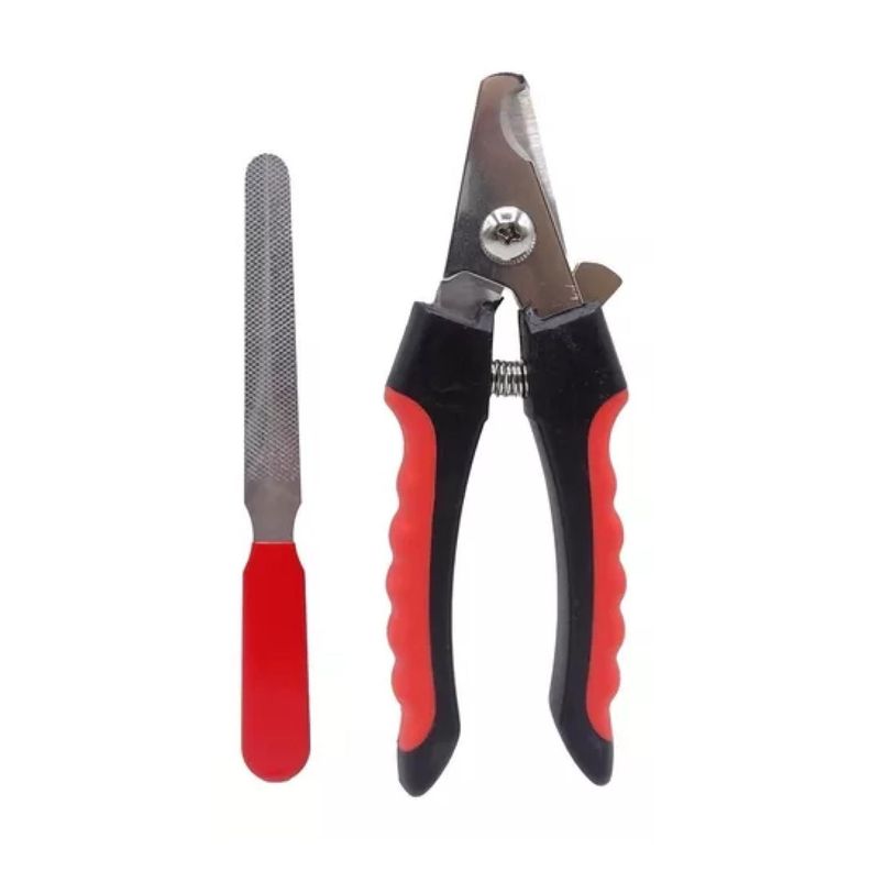 Kit Cortauñas Alicate Con Lima Para Perros Gatos Mascotas-1