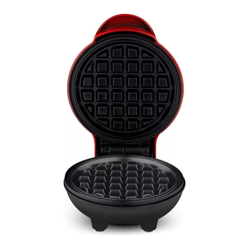 Mini Maquina Para Waffles Antiadherente 500W Roja R591 Raf-0