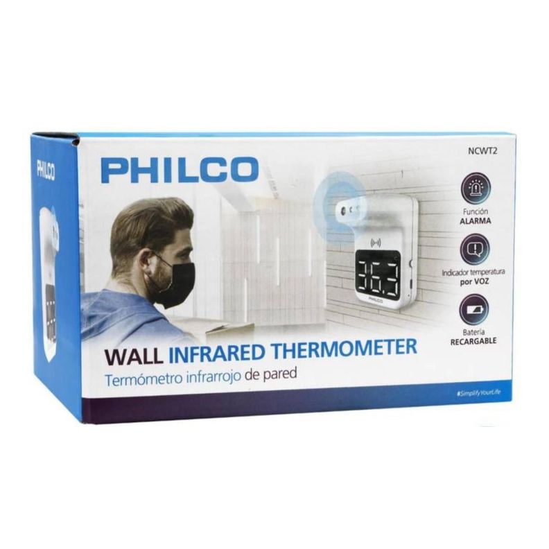Mini Termometro Infrarrojo De Pared Blanco Philco-1