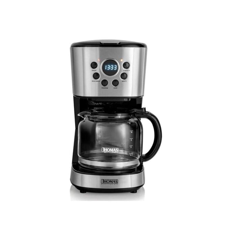Cafetera Electrica 1.8L 900W Jarra De Vidrio Th-141DI Thomas-1