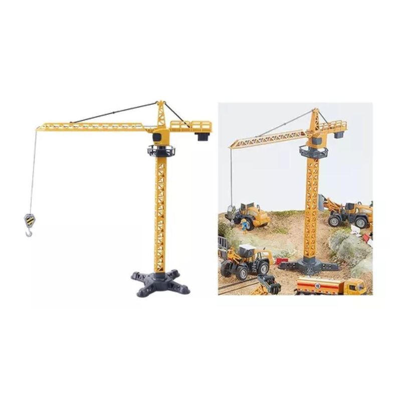 Juguete Grua Torre Elevadora 40x40x17cm Amarillo Infantil-3