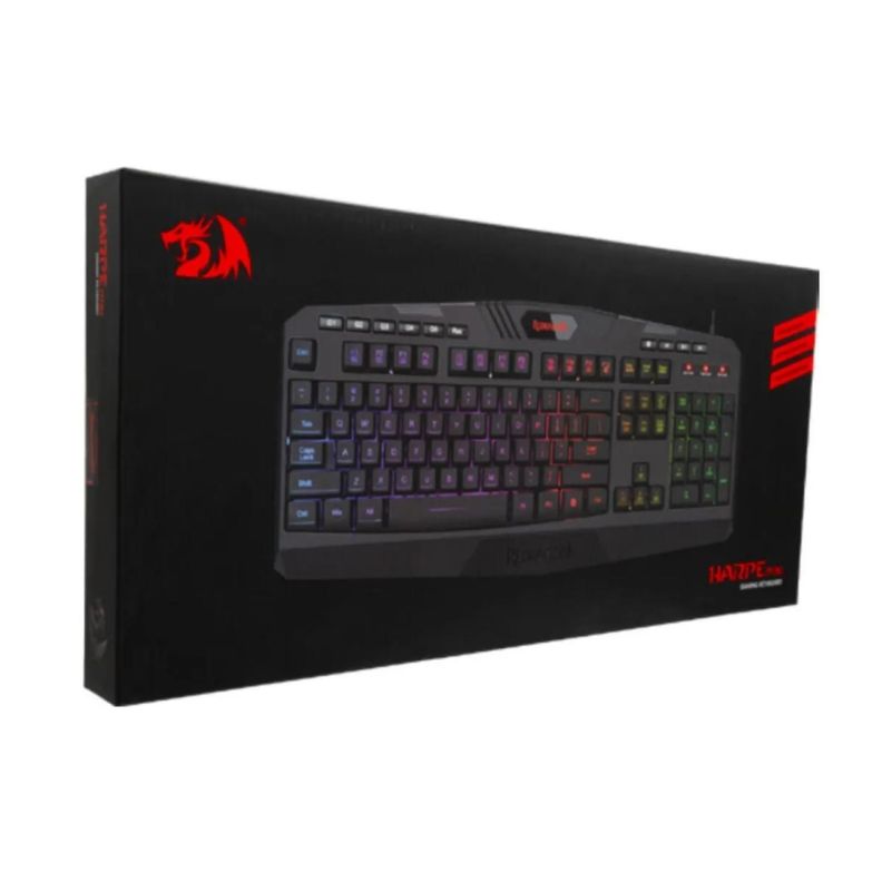 Teclado Mecanico Gamer USB RGB Negro Harpe Redragon-1