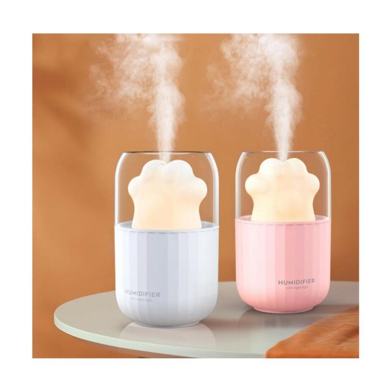 Humidificador 300ml Figura Patita De Gato Colores-2