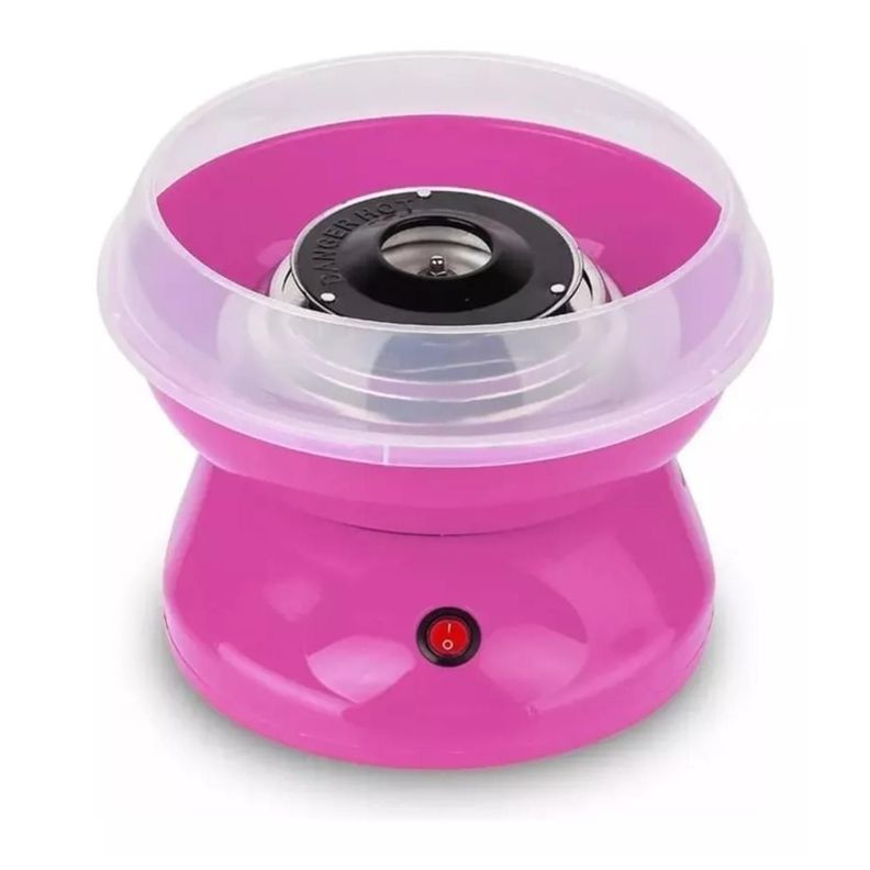 Mini MAquina De Algodon De Azucar Casero Rapido Rosado-0