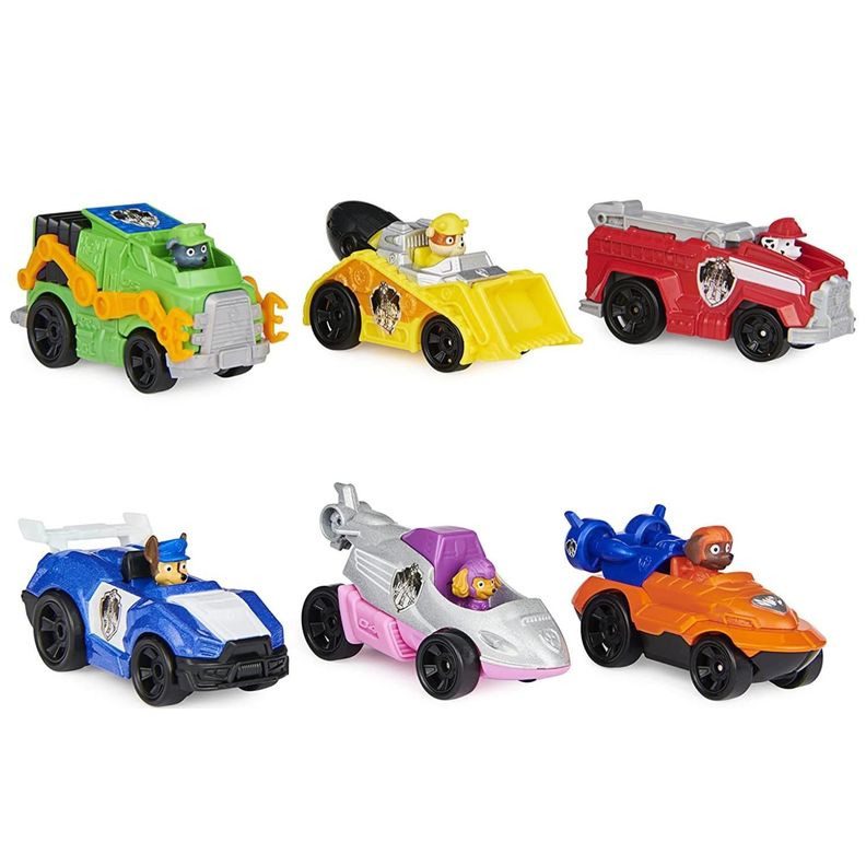 Juguete Pack 6 Autos Paw Patrol Infantil-1