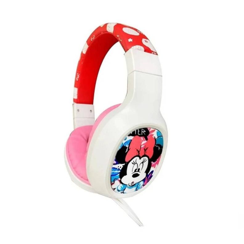 Audifonos Manos Libres OverEar Infantil Blanco Minnie Mouse-0