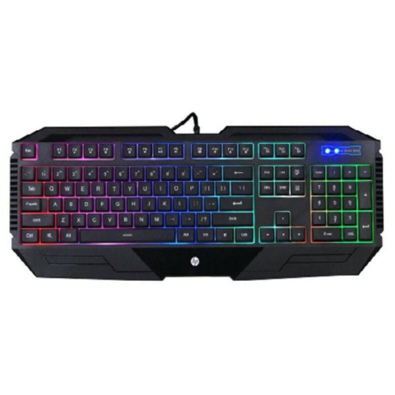 Teclado Gamer USB Retroiluminado RGB Negro K110 HP-0