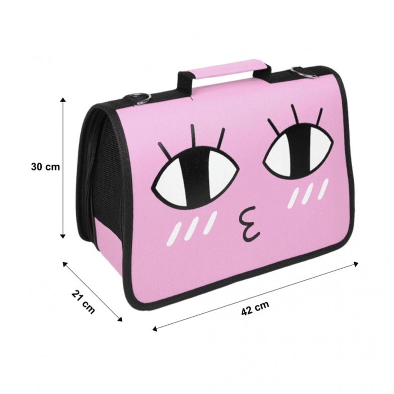 Bolso Transportador De Mascotas Mediano Perro O Gato Viajes-4