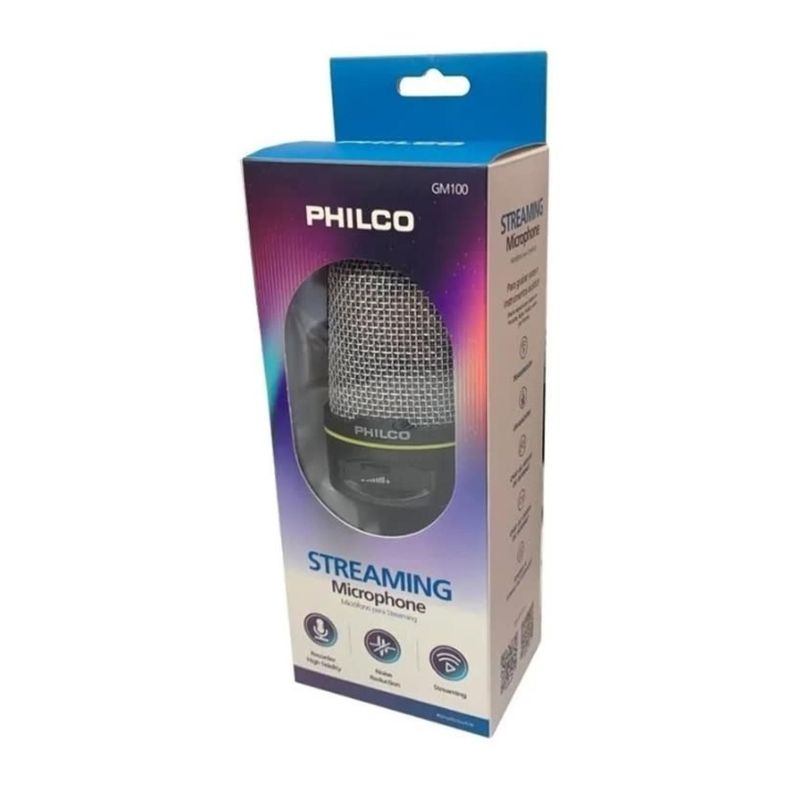 Microfono Condensador Semi Profesional Jack 3.5 Con Tripode Philco-2