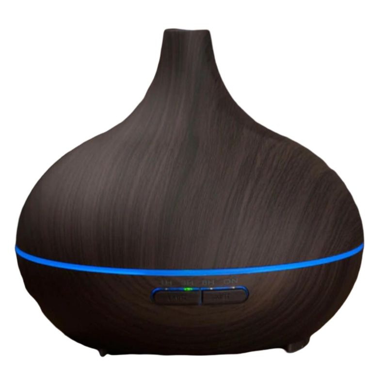 Humidificador Difusor De Aromas 7 Colores LED 150ml Madera O-0