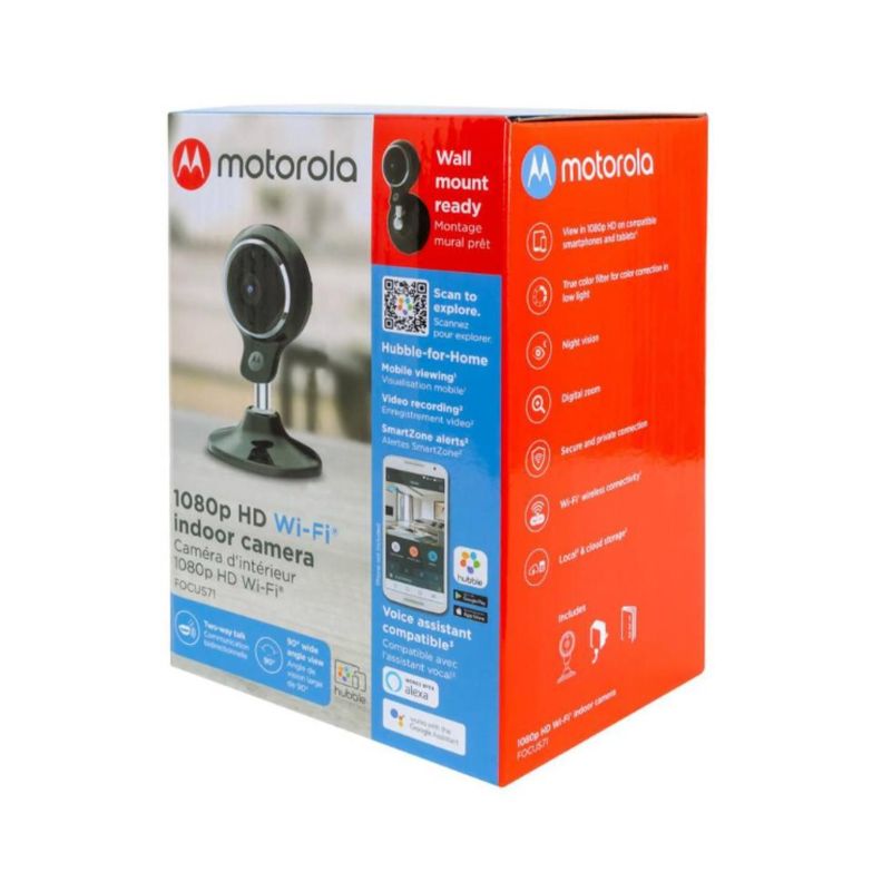 Camara De Seguridad WiFi Interior Fija HD Con Vision Nocturna Focus71 Motorola-2