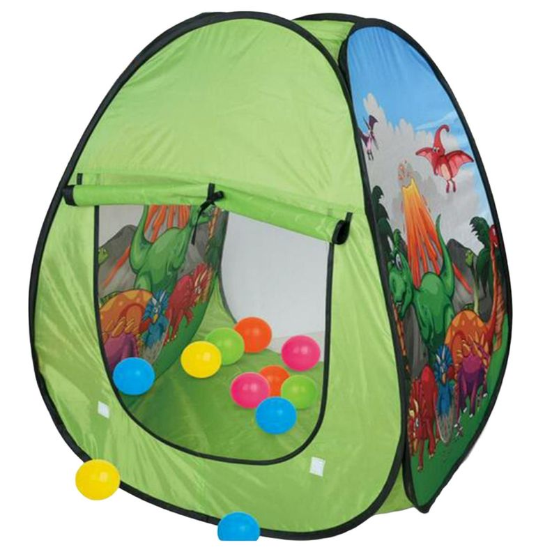 Juguete Carpa Plegable Con Pelotas Infantil Dinosaurios-0
