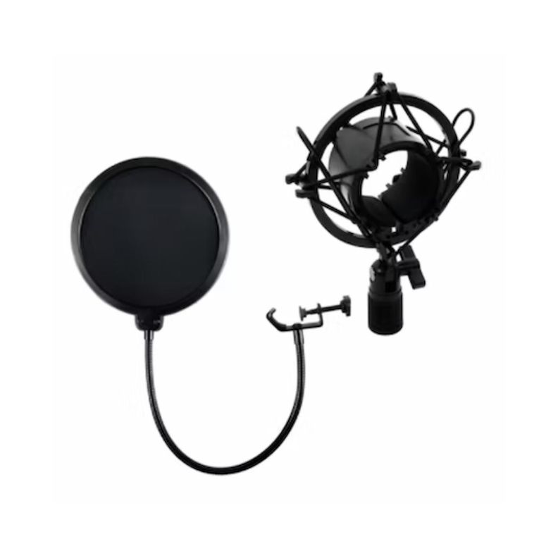Kit Estudio Studio Microfono USB Antipop Soporte Atril Philco-1