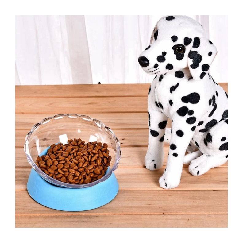 Plato De Alimento Antideslizante Con Bowl Perros Mascotas-1