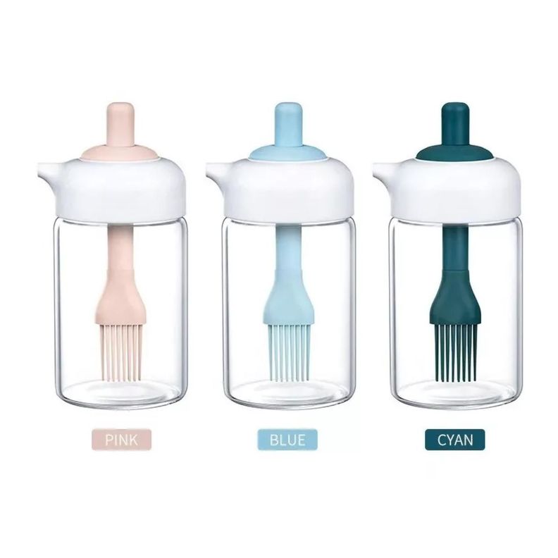 Dispensador De Aceite Con Brocha Botella De Aceite Cocina-2