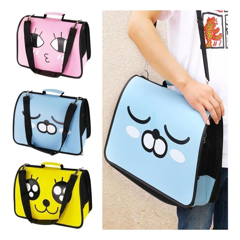 Bolso Transportador Mascotas Mediano Perro O Gato Viajes-6