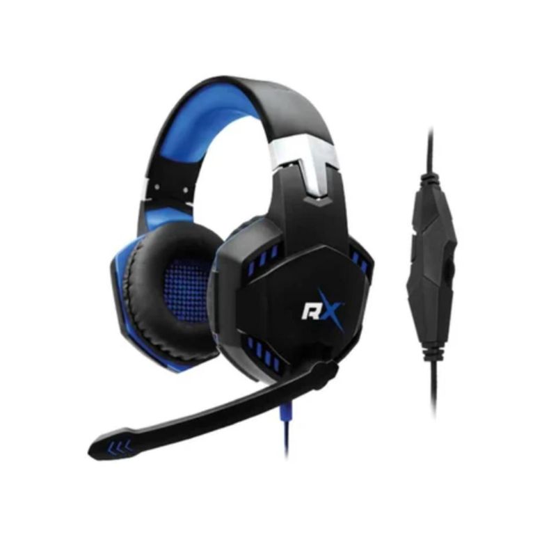 Audifono Gamer Pro Over Ear Para PC Luz Azul Reptilex-1
