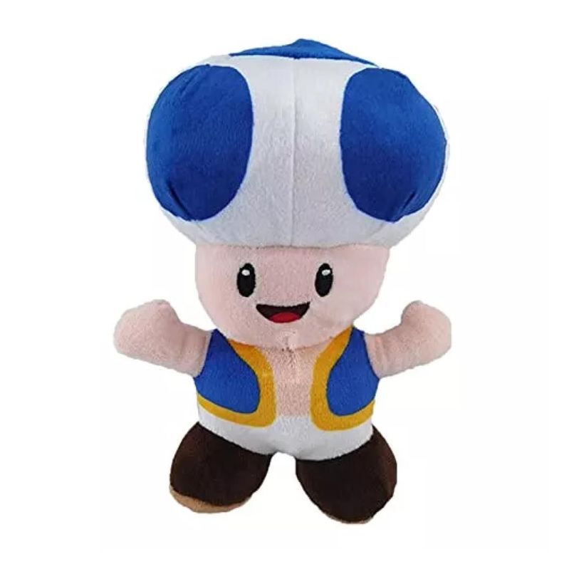 Juguete Pack 3 Peluches Honguito 20cm Mario Bros Infantil-0