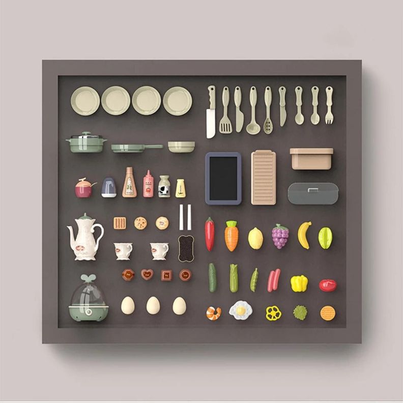 Juguete Set Cocina 65 Piezas Luz Sonido Cafe Infantil 93Cm-1