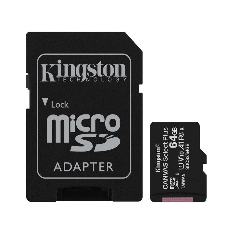 Tarjeta De Memoria Micro Sd 64Gb 100Mb/s Kingston-0