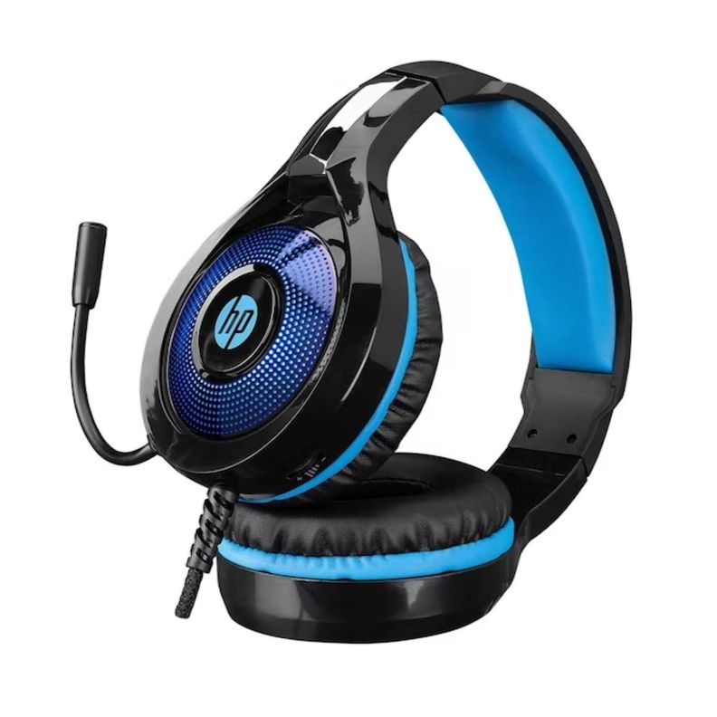 Audifono Gamer Jack 3.5 Ps4 Ps5 Xbox Negro Azul DHE-8010 HP-1
