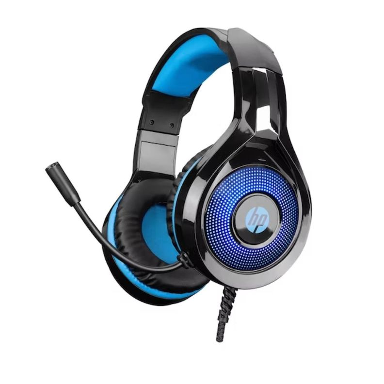 Audifono Gamer Jack 3.5 Ps4 Ps5 Xbox Negro Azul DHE-8010 HP-0