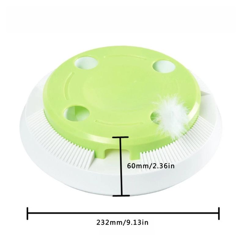 Juguete Interactivo Bola Loca Para Gatos Mascotas-2